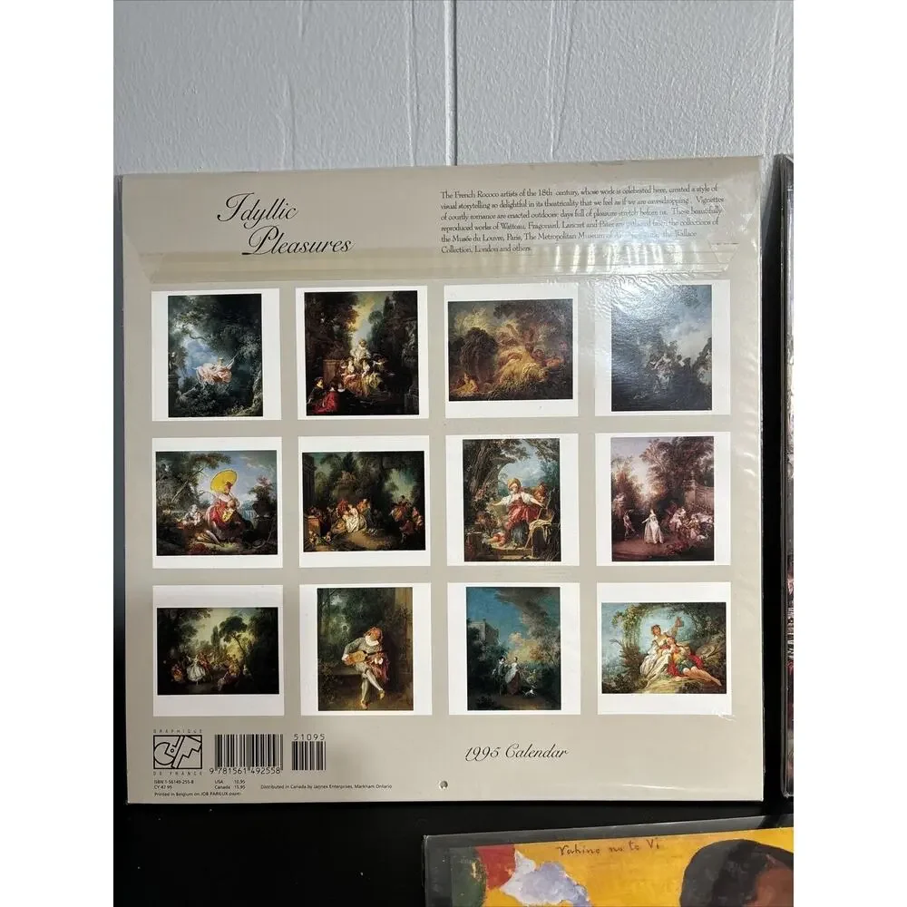 new sealed 1995 calendars - Graphique De France - Printed In Belgium (lot of 3)